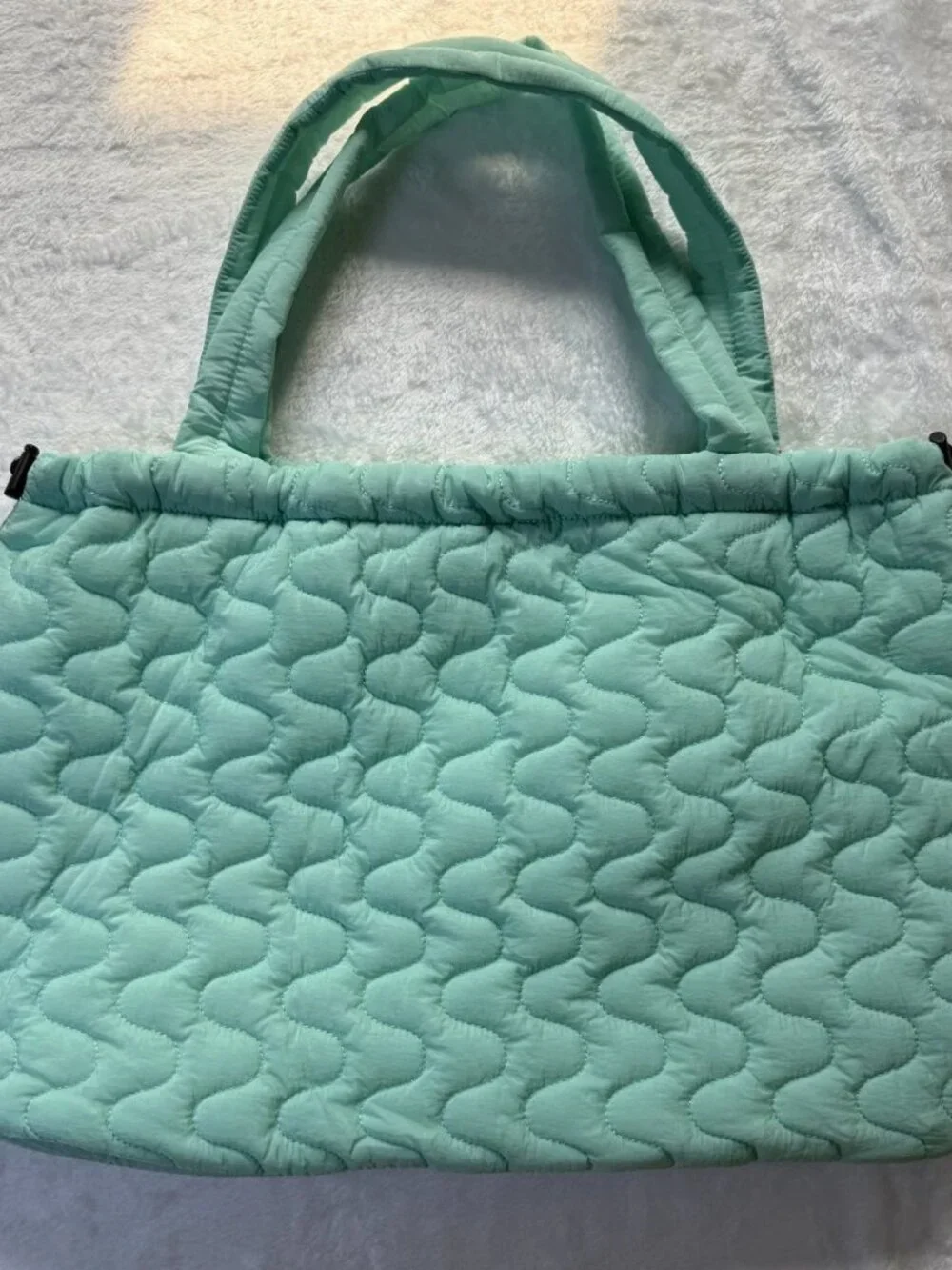 NWT Free People Movement Womens Cloud 9 Tote Bag Messenger Weekend Pistachio